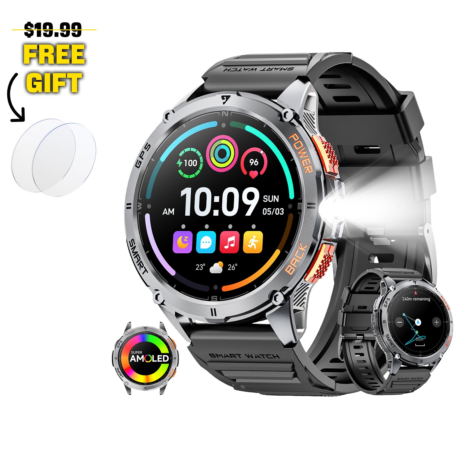 Mingdaln K67 GPS Smartwatch