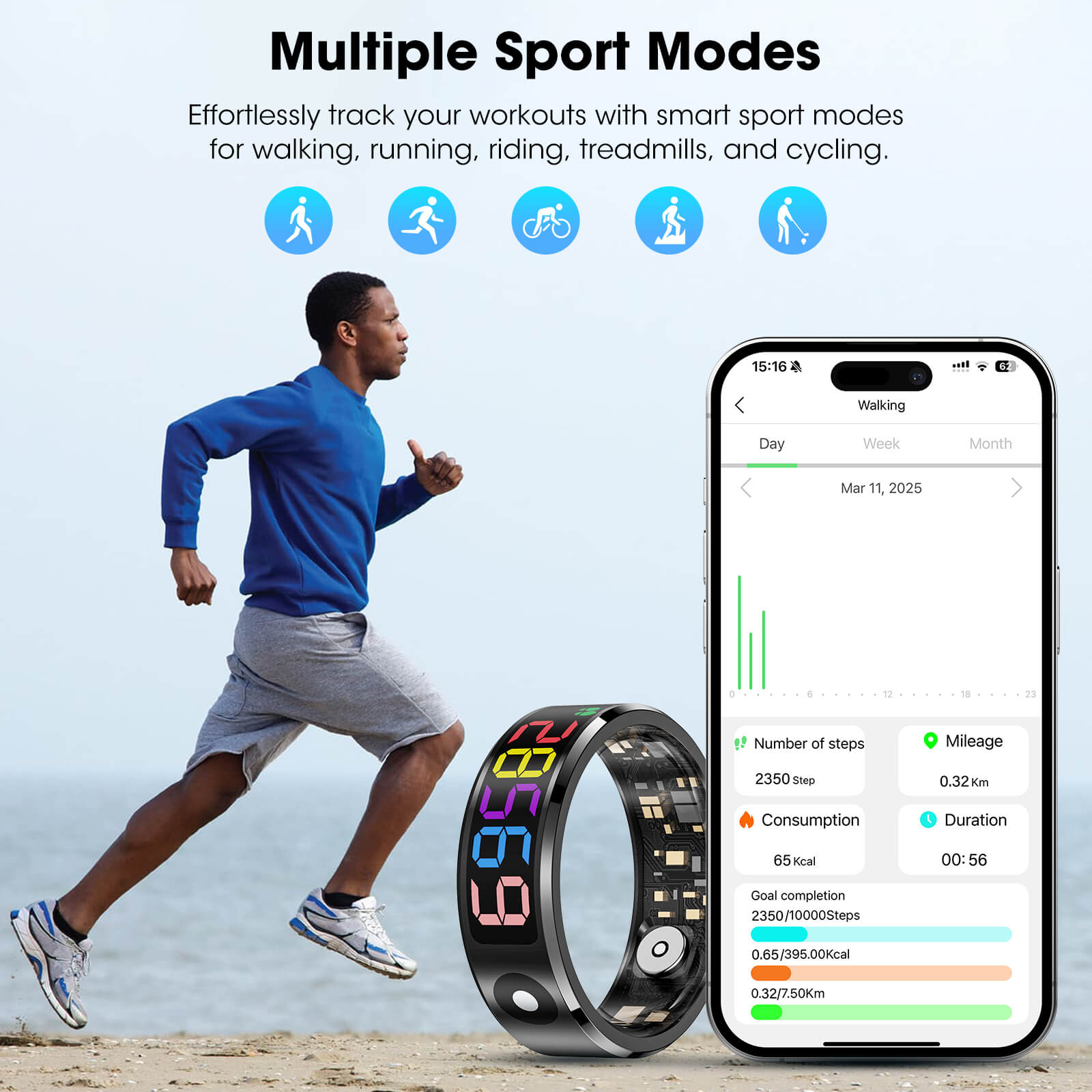 Mingdaln R12 Smart Ring For Men