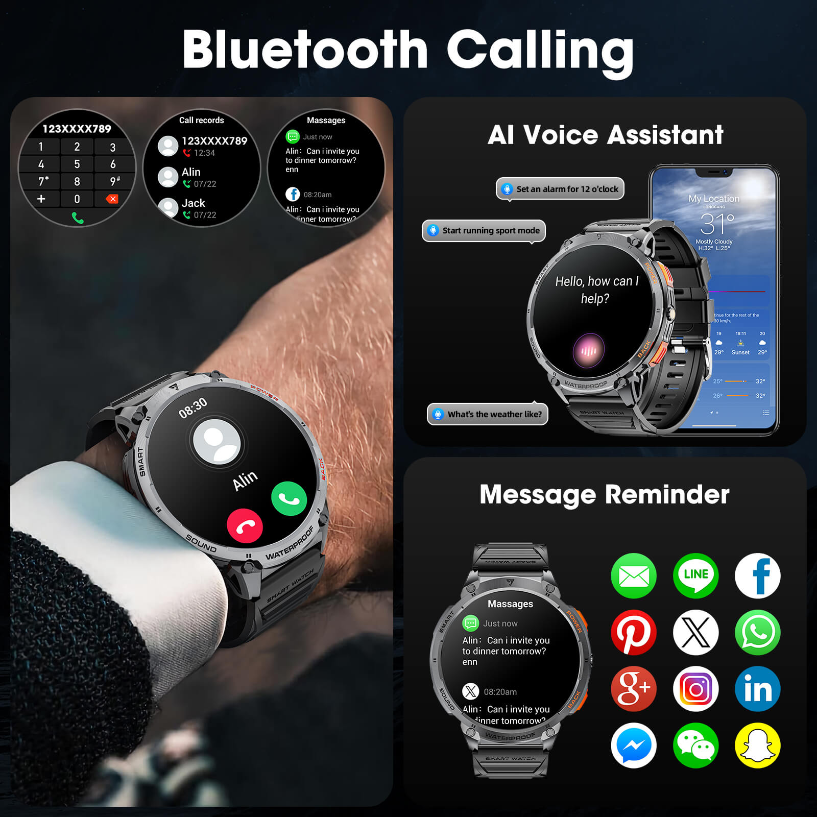 Mingdaln K68 Men's Smart watch