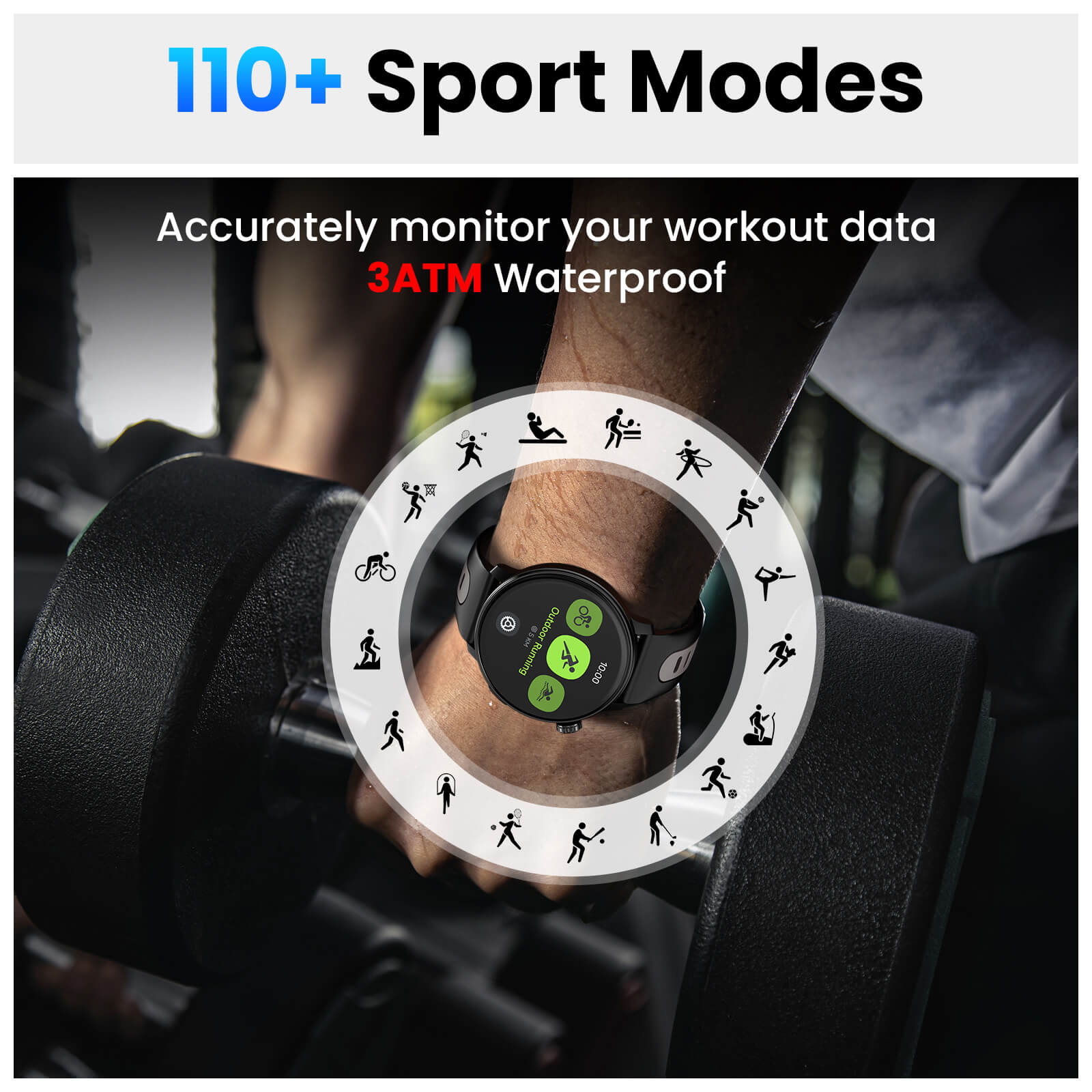 Mingdaln S666 GPS Smartwatch,1.43" AMOLED Screen