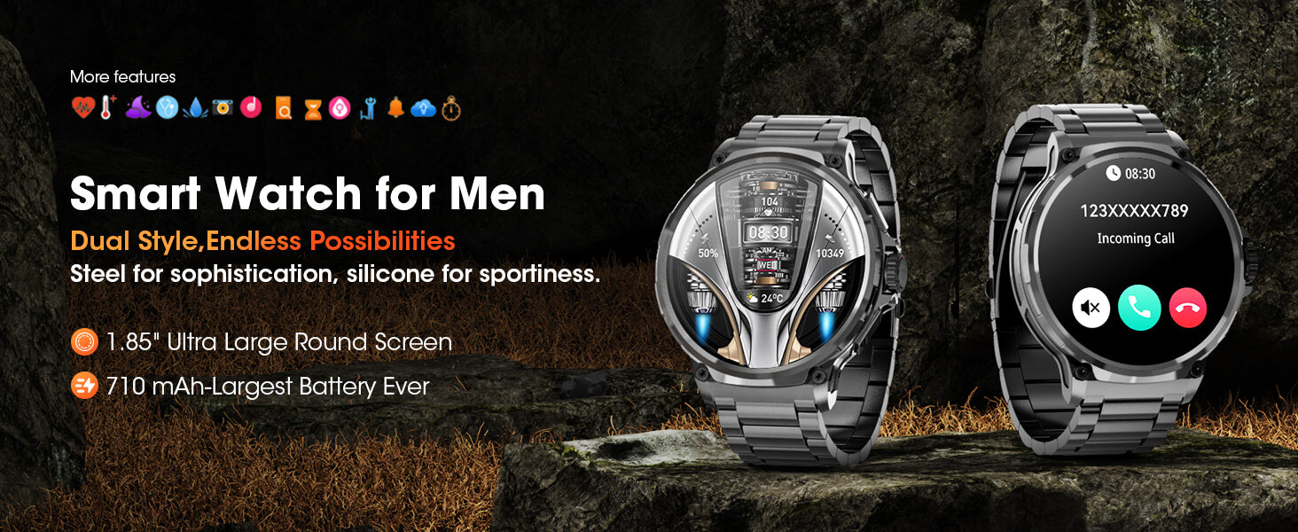 Mingdaln V69a Smartwatch Dual Style Men's Smartwatch