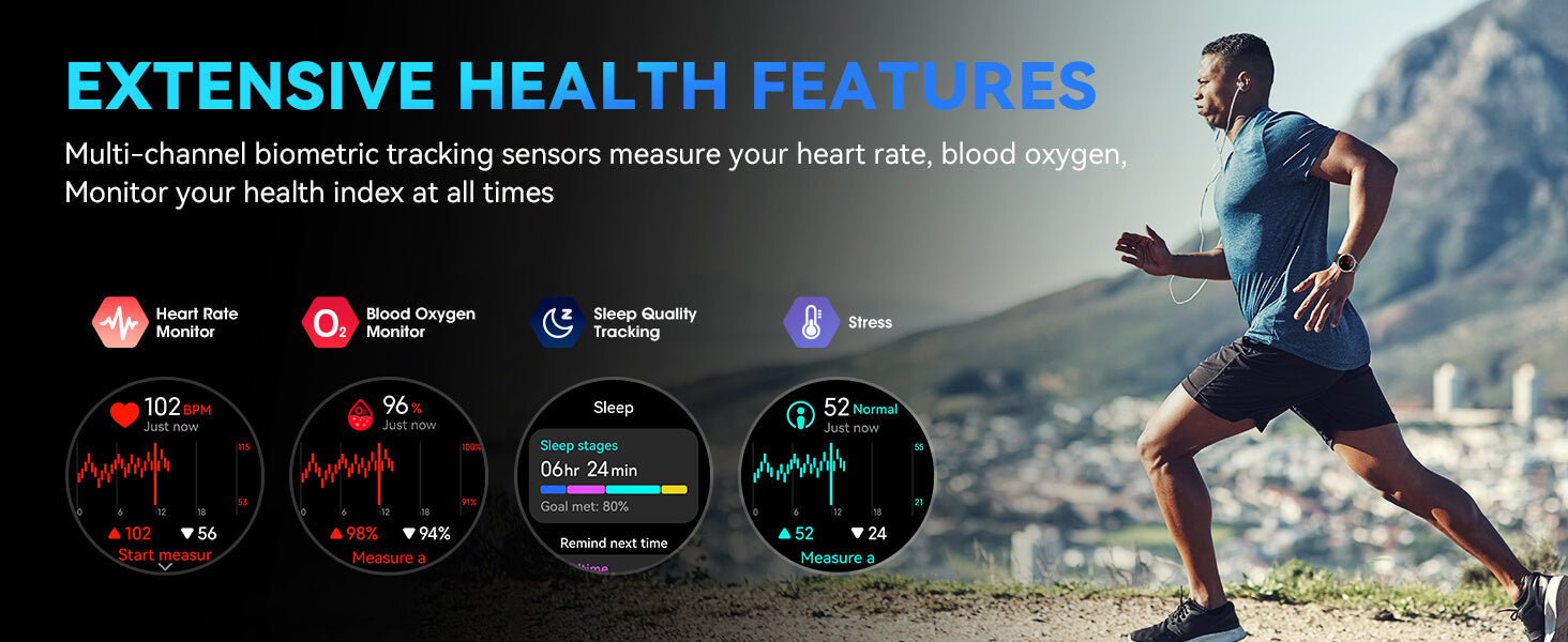 Mingdaln k67 smart watch monitors blood oxygen and heart rate