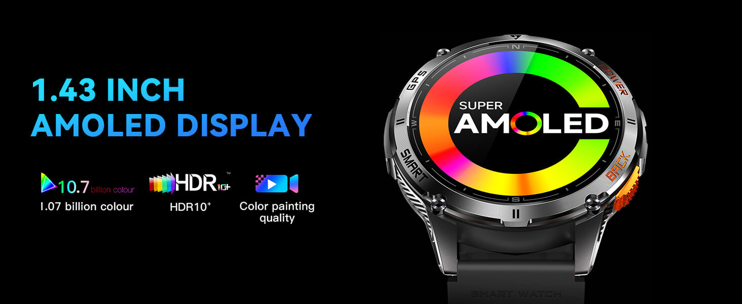 Mingdaln k67 smartwatch 1.43 inch Amoled display