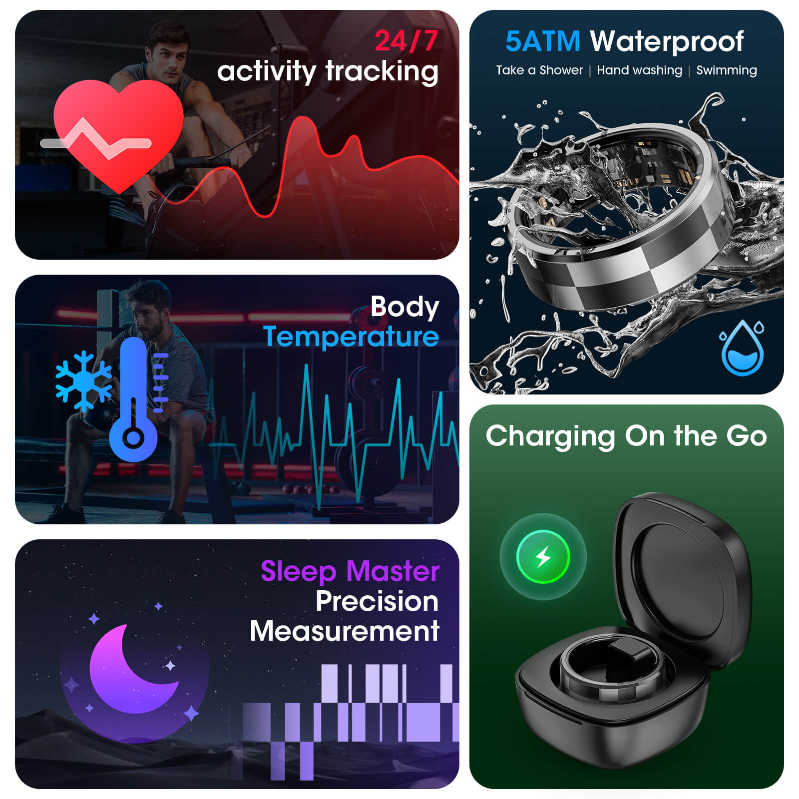 Mingdaln R9 Smart Ring For Men