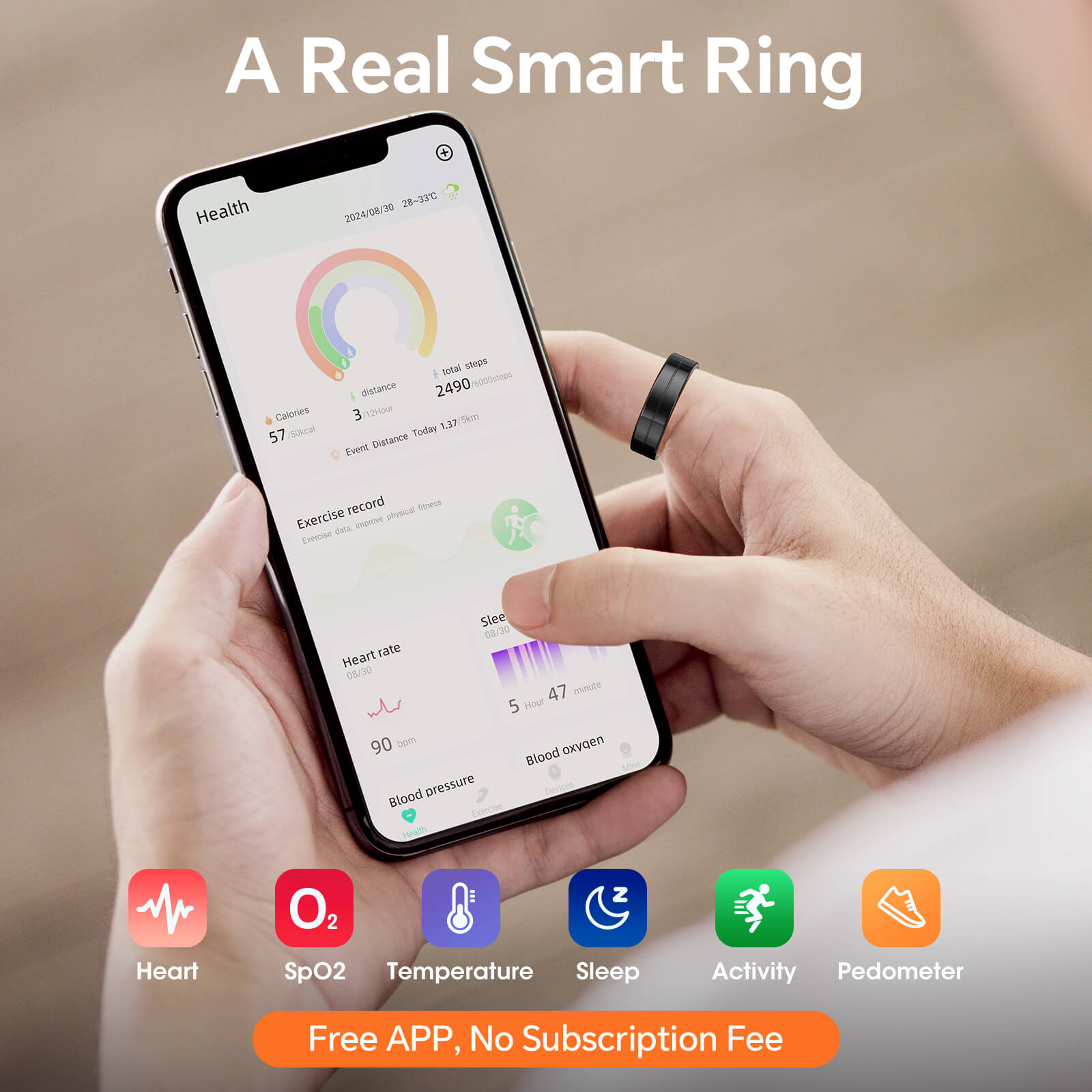 Mingdaln R11 Smart Ring For Men