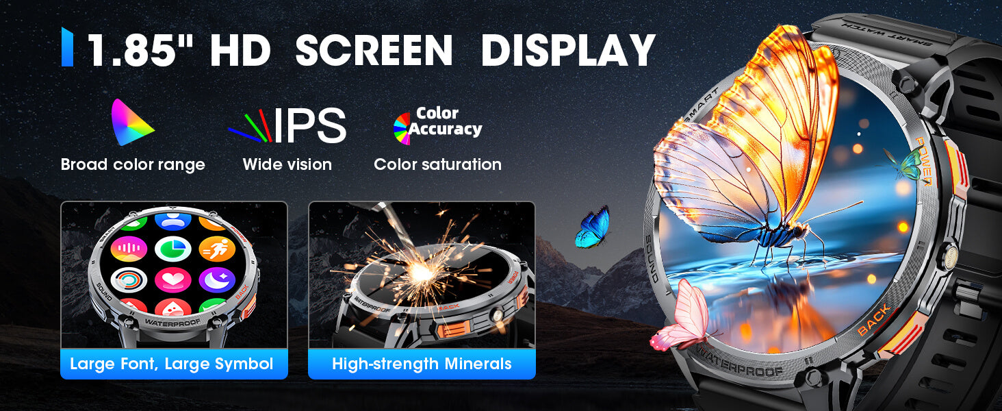 Mingdaln K68 Smart Watch 1.85-inch HD Large Screen